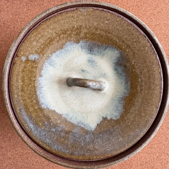 Japanese Ceramic: Mizusashi by Fukumori, Tsukidou Karatsu-yaki Suehiro Water Jar - Picture 7 of 16